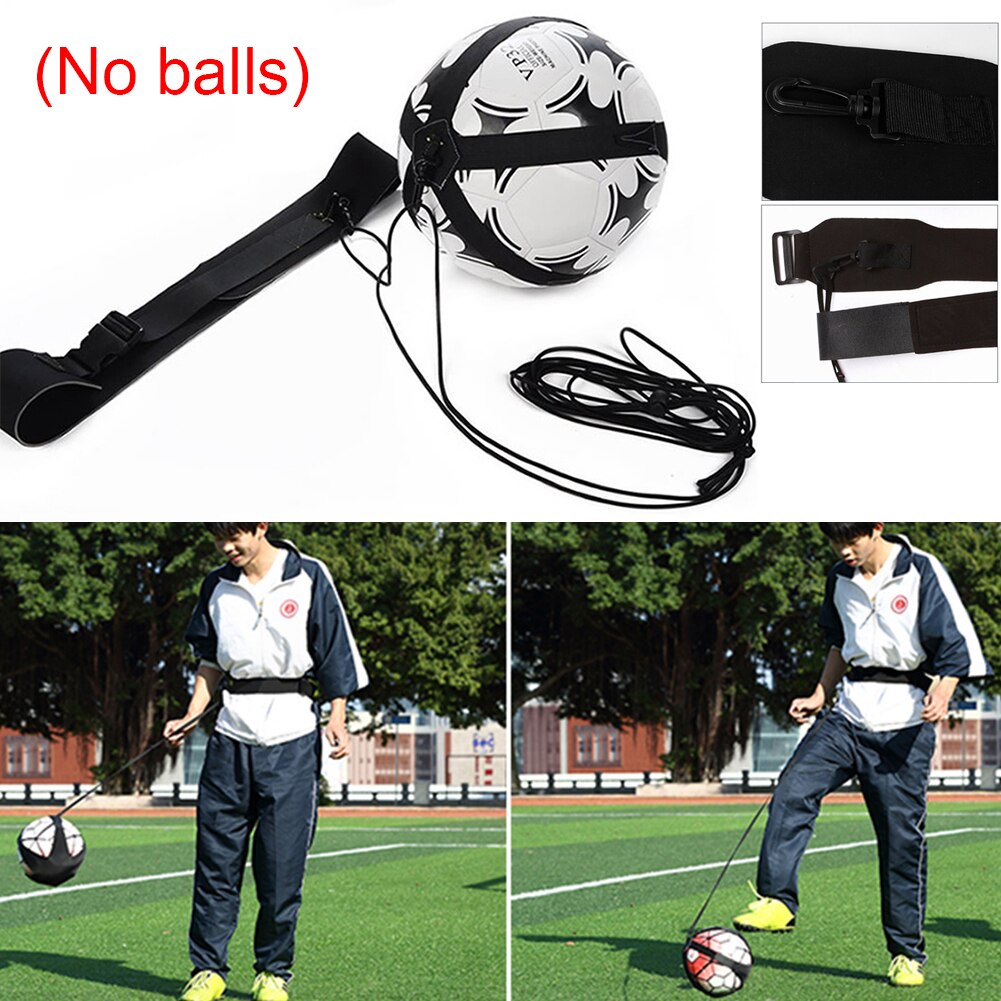 Justerbar fotboll tränare bälte fotboll boll jonglera väskor fotboll fotboll träningsutrustning kick träning assistans