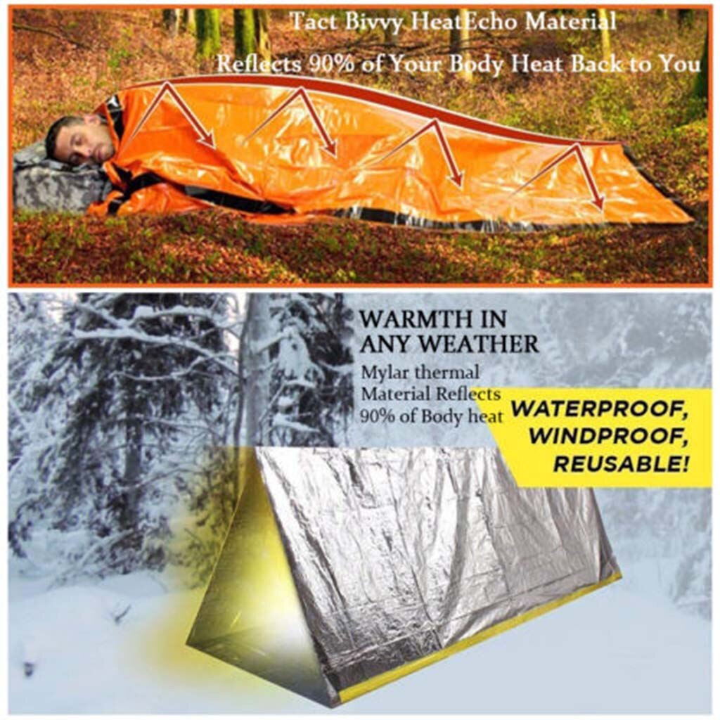 Haoyun-Tente d'abri d'urgence extérieure Portable imperméable coupe