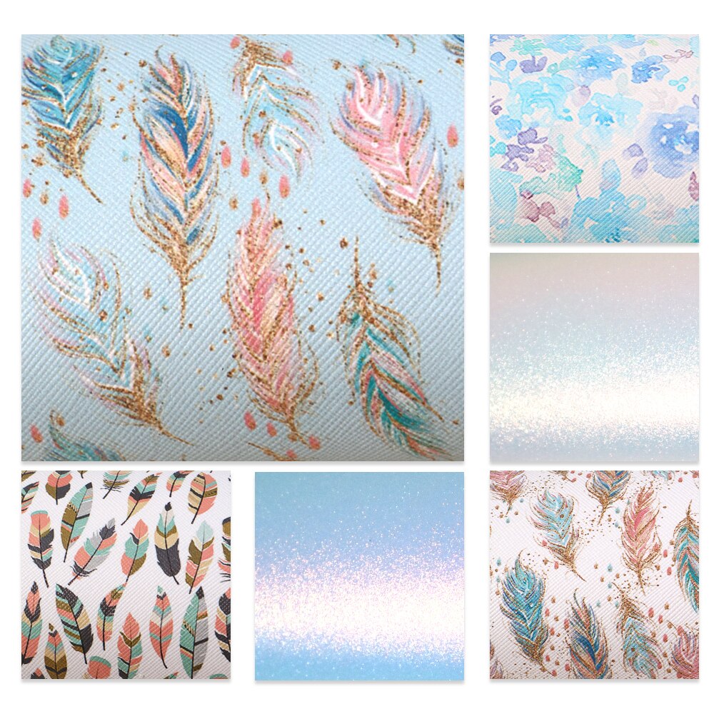 20*34cm 6pcs/set Sunflower Faux Leather Sheets in Crafts DIY Handmade Materials Leather Fabric for Bows,1Yc11396: 1087518001