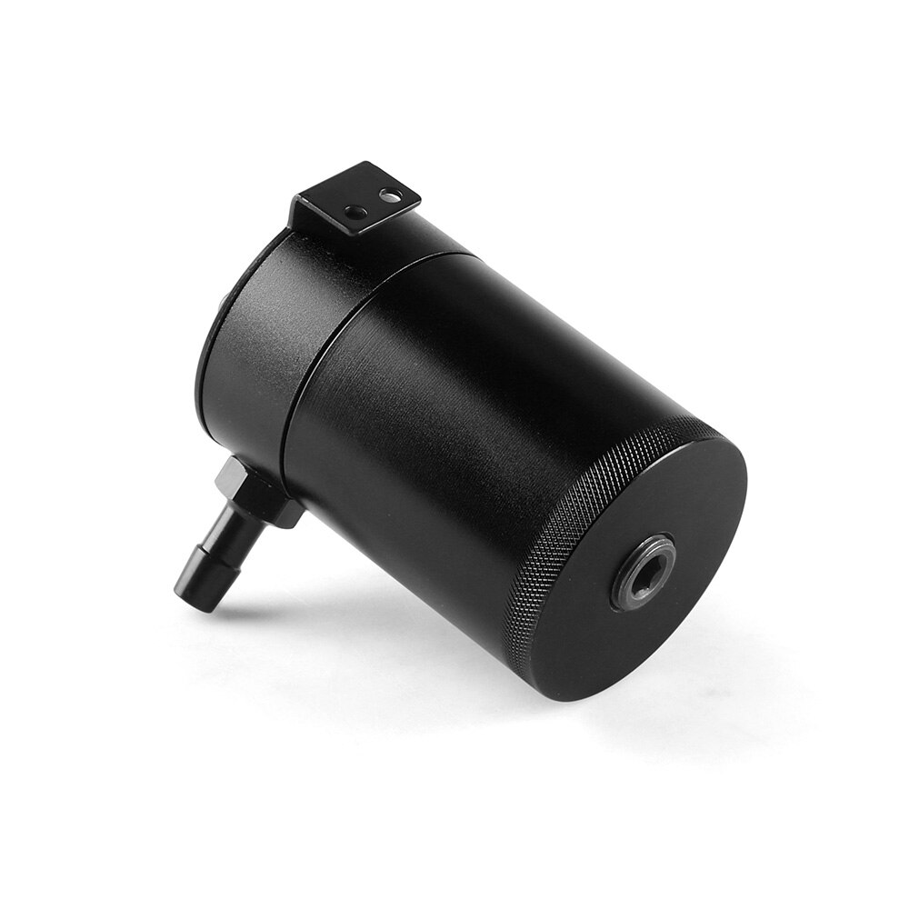 Tanque de captura de aceite Universal, accesorio compacto con volantes, depósito de aluminio de 2 puertos, piezas de tanque de combustible, tetera transpirable de dos agujeros