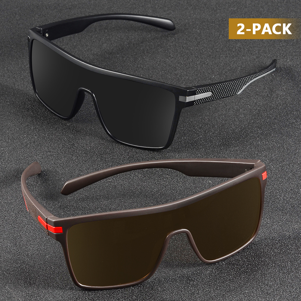 CRIXALIS Moda Polarizada Óculos de Sol Para Homens Quadrados Oversized Anti Glare Driver Espelho Óculos de Sol Mulheres UV400 Óculos Masculino