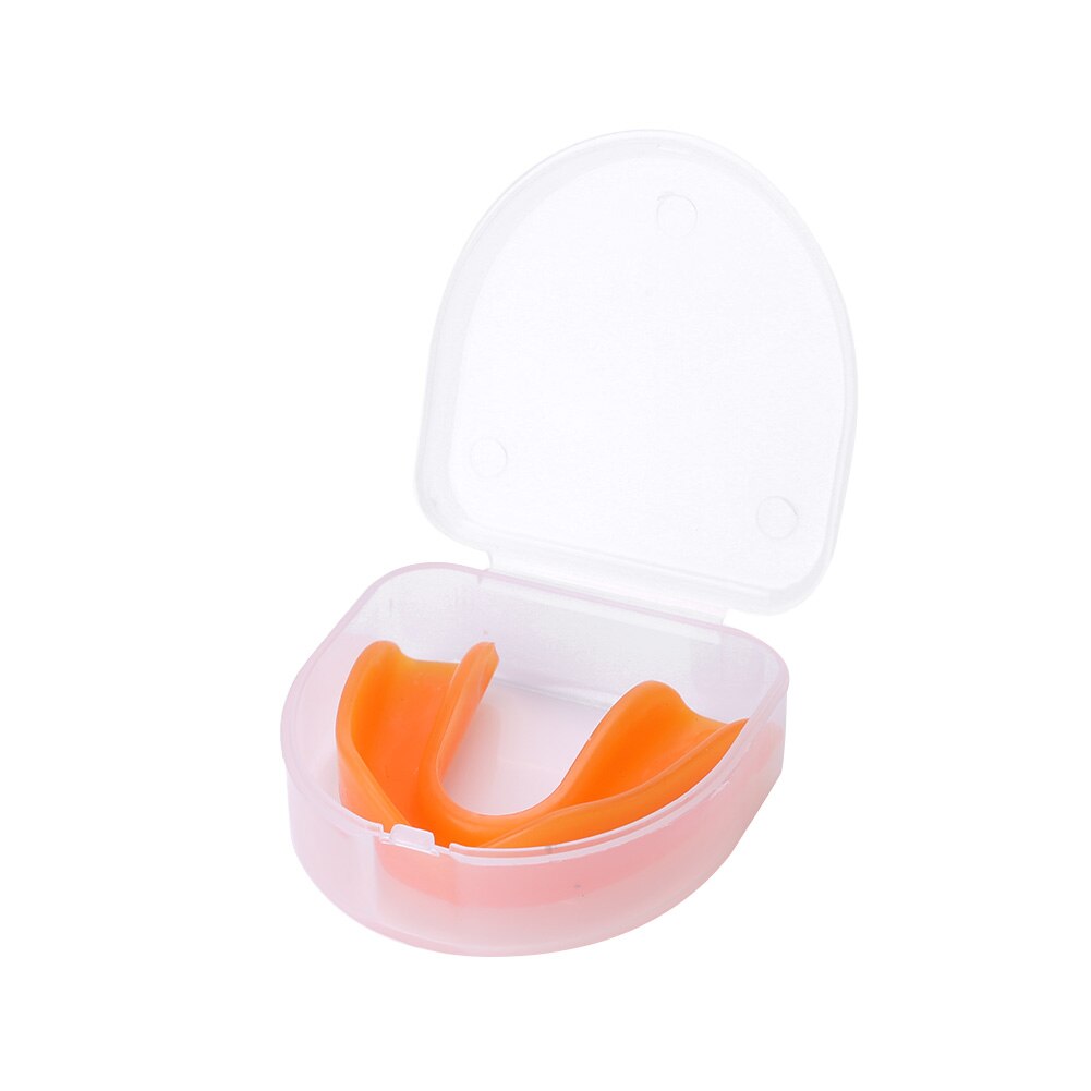 Teeth Protector Night Guard Mouth Trays Adult Sport Oral Mouth Guard Safety Soft Teeth Brace Protector Boxing Mouthguard: Orange