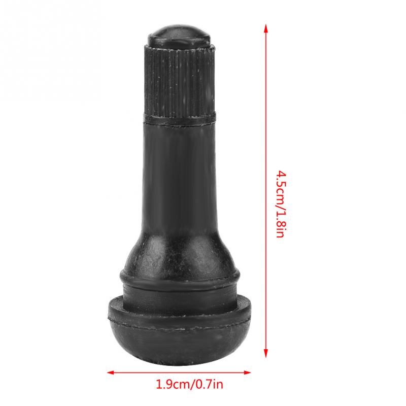 TR412/TR413/TR414 100 pcs Tire valves Car Motorcycle Universal Replacement Snap in Tire Tyre Valve Stem automobiles Rubber Alloy: TR413