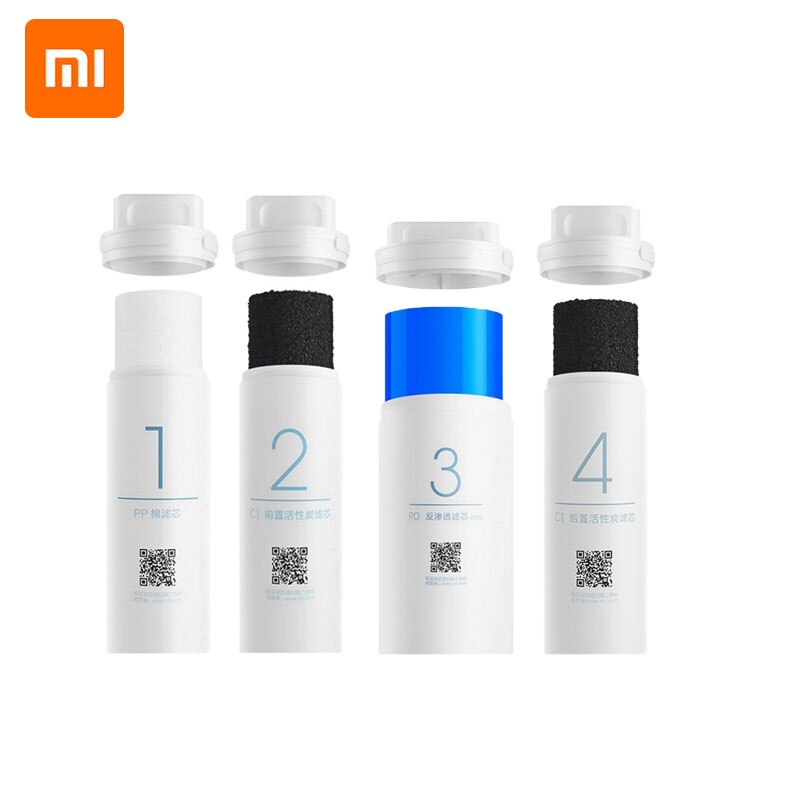 Xiaomi Mi Water Purifier Filter Preposition/Rear Activated Carbon Filter 400G RO Reverse Osmosis Filter Smart Phone APP Control