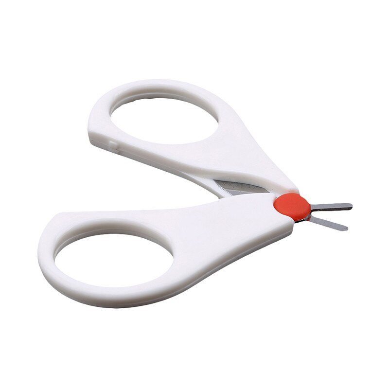 Handige baby roestvrijstalen veiligheidsnagelknipper, schaar, witte kleur, ronde kop, trimmer voor babyverzorging