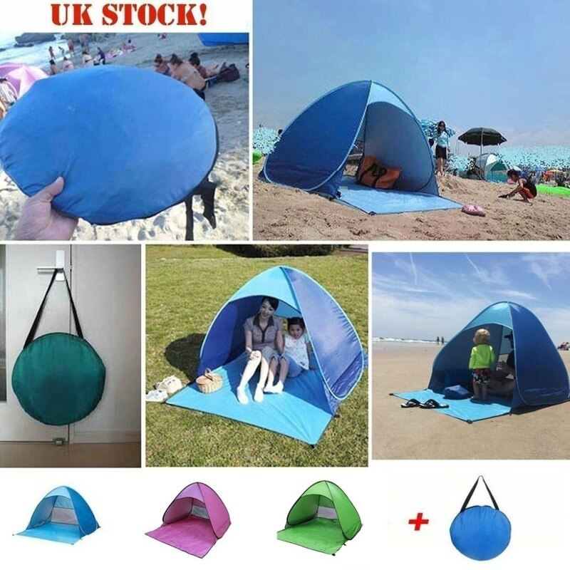 Tenda da spiaggia completamente automatica senza tenda parasole ventilazione protezione solare tenda portatile impermeabile di qualità leggera