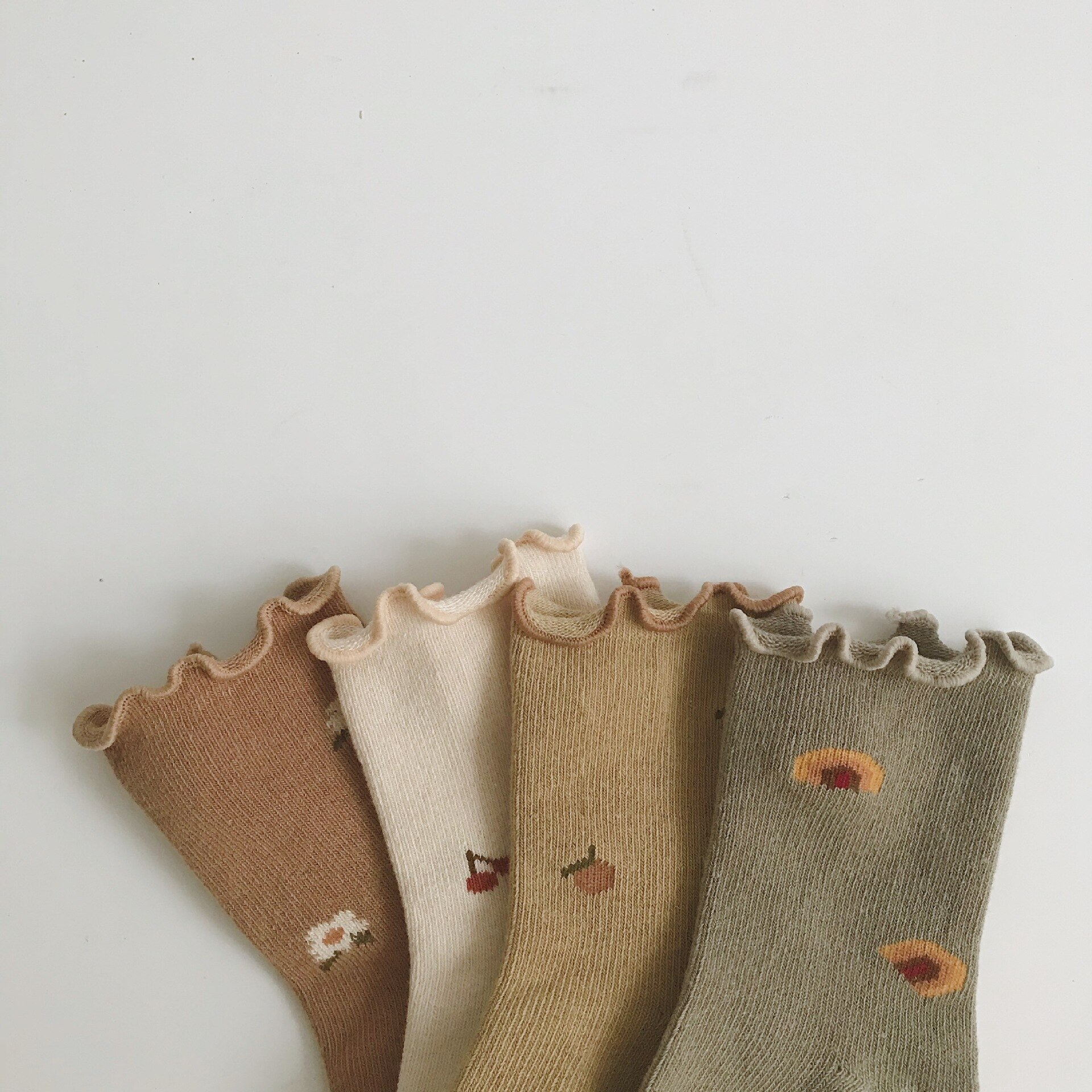 0-3 Jaar Peuters Meisjes Stroken Sokken Zachte Katoenen Baby Enkelsok Bloem Patroon Kinderen Sokken Anti Slip Baby vloer Sok