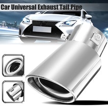 Universele Auto Auto Uitlaatdemper Tip Rvs Pijp Chrome Trim Gemodificeerde Auto Achter Staart Keel Liner Accessoires