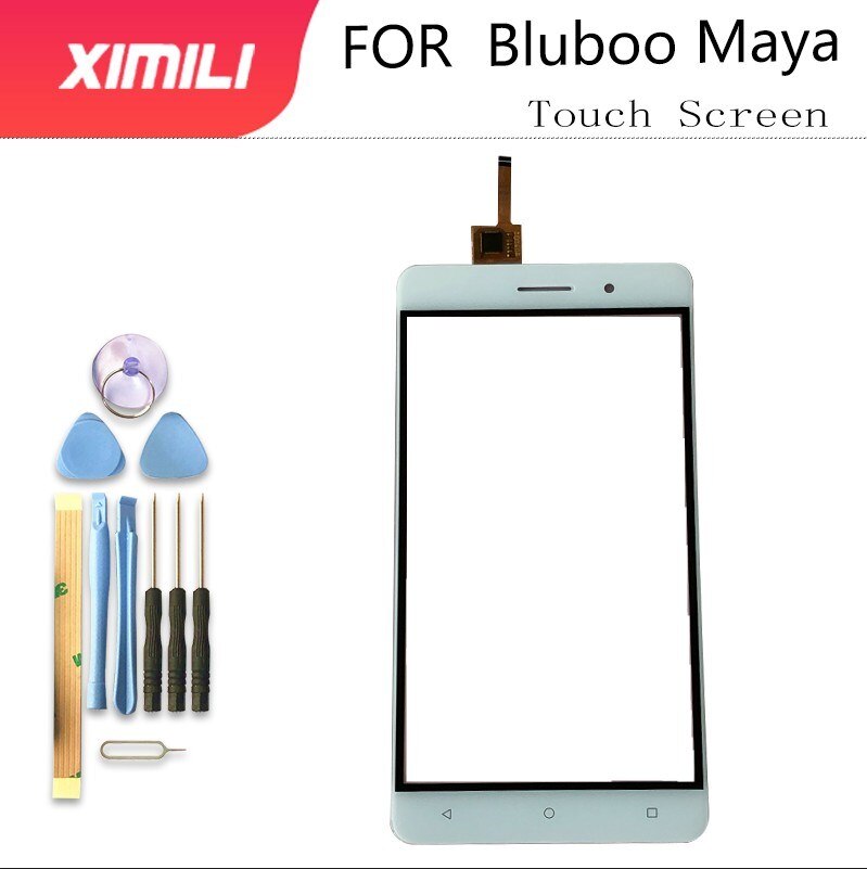 5.5'' Mobile Phone Touch Glass Touch Screen Glass For Bluboo Maya Digitizer Panel Front Glass Lens Sensor Capacitive Adhesive
