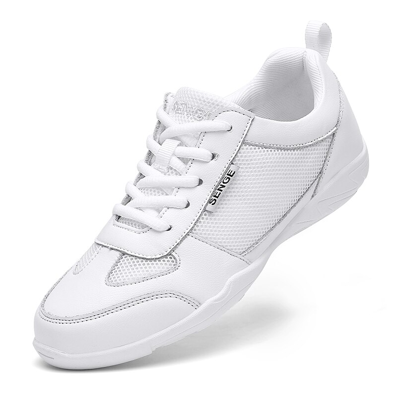 Åndbar mesh konkurrencedygtige aerobic sko cheerleading træningssko kvinders sko hvide specielle sko