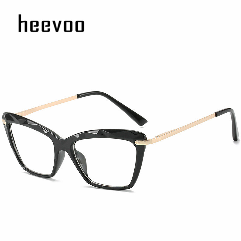 Nuevas gafas de ojo de gato sexis para mujer, gafas transparentes de de , gafas transparentes Vintage, gafas con montura óptica: Verde
