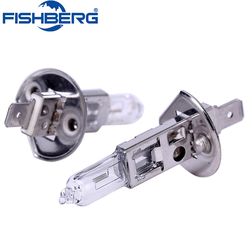 2pcs H1 55W Halogen Bulb 12V White 4500K Clear Glass Car HeadLight 55W Bulb Auto Light XENON Fog Lamp Car Lamps