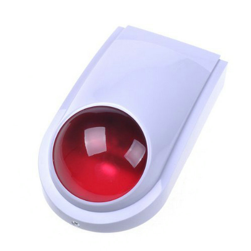 1 Pcs 12VDC Draad Strobe Sirene Led Lamp Binnen Home Security Alarm Speaker Rode Kleur Outdoor Waterdichte Voor