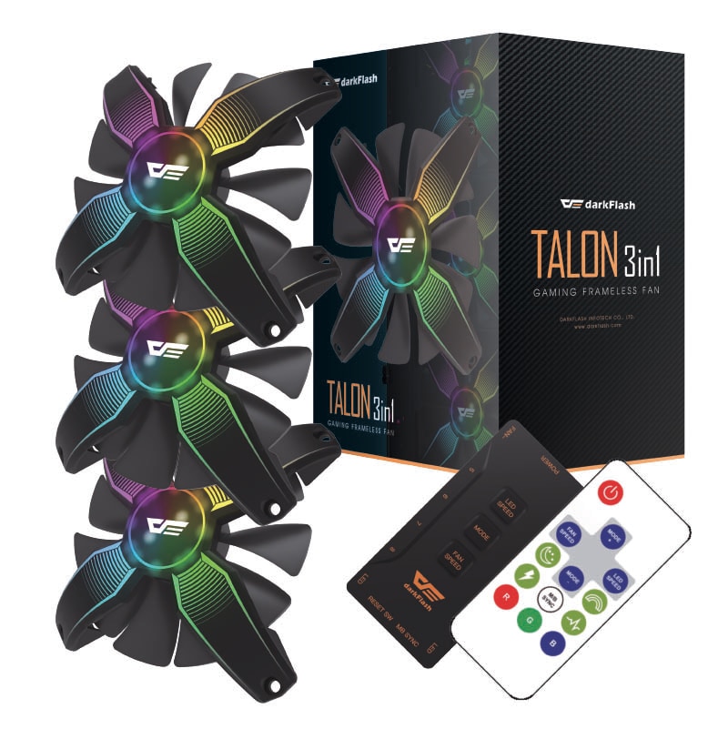 Aigo Talon pro 120mm Computer case fan Cpu Cooler Cooling Radiator 12V NO Frame RGB Cpu Cooling Fan Quietly For Inter And AMD