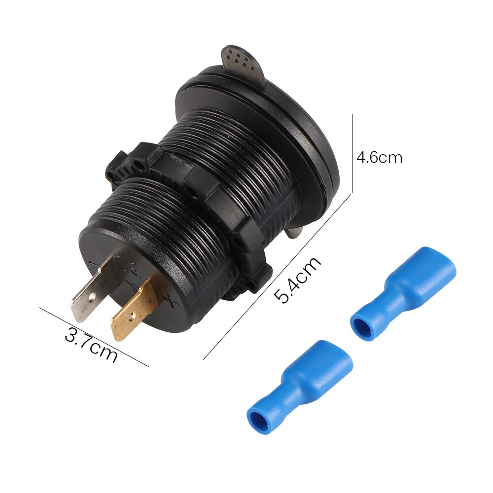 Autoelektroniikka 36w usb pd laturi napaadapteri  qc3.0 pikalataus 5v tyyppi-c pd pikalataus volttimittarilla 12-24v