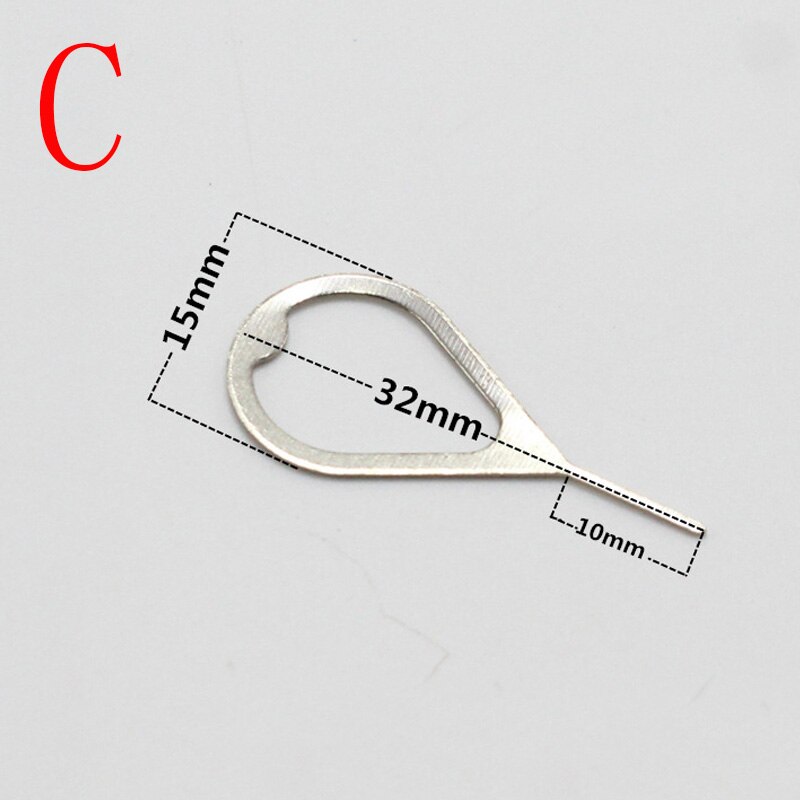 500Pcs/lot Metal Universal Sim Card Tray Pin Ejecting Removal Needle Opener Ejector For Mobile phone
