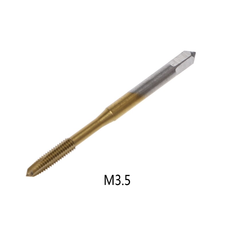 M2/M2.5/M3/M3.5/M4/M5/M6 Hss Metric Straight Fluit Draad Schroef Tap plug Tap: M3.5