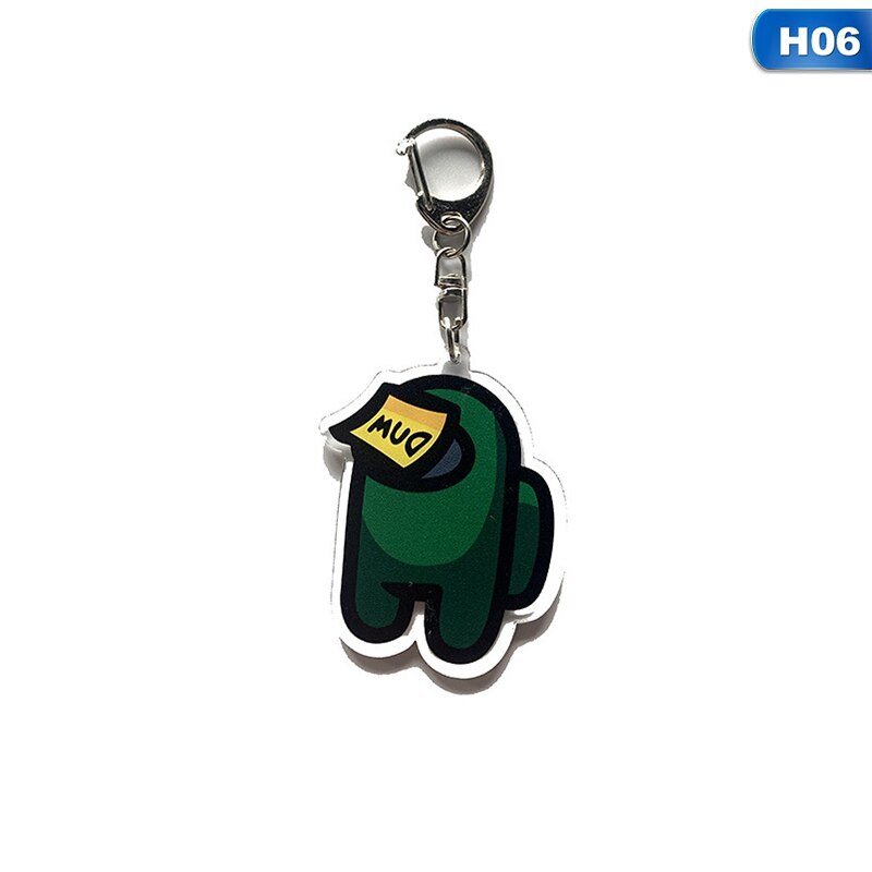Llavero periférico de la serie Game among us, colgante de acrílico,: H06