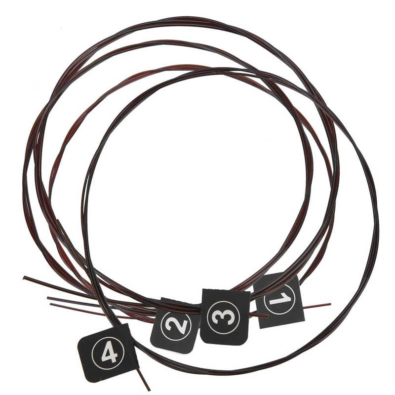 4Pcs Ukulele Carbon Strings Fluorocarbon Fiber Strings For 21/23/26in Guitar Instrument Parts for Ukulele Universal Strings
