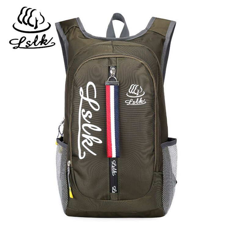 Draagbare klim- en wandeltassen 20l outdoor reistassen ski-tas schoolrugzak waterdichte fietstassen heren dames sporttas: Legergroen