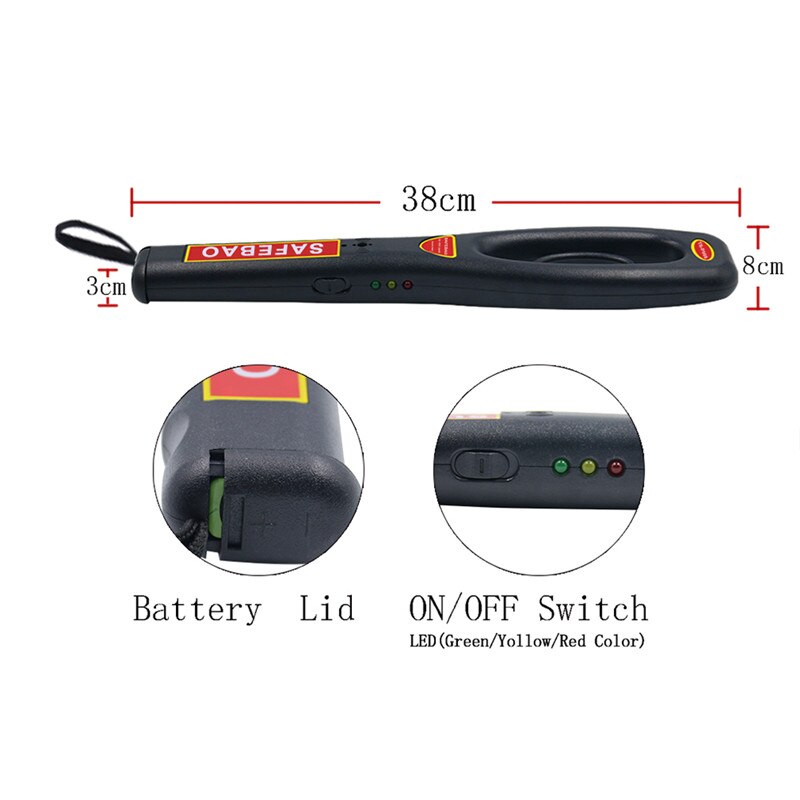 Handheld Metal Detector High Sensitive Examination Room Factory Station Security Inspection Instrument