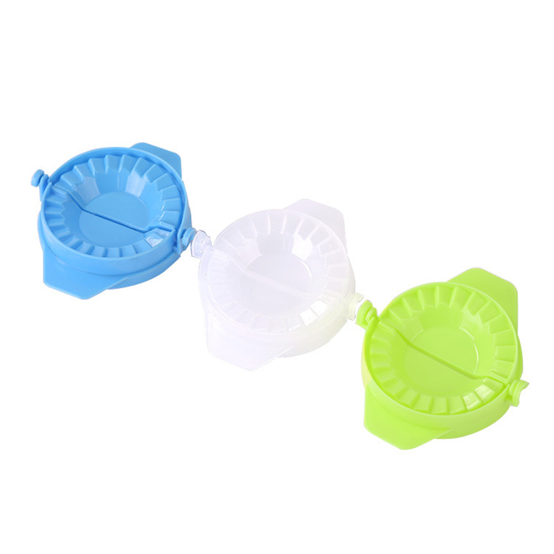 Plastic Dumpling Molds Kitchen Dough Press Dumpling Pie Ravioli Hand Mould Kitchen DIY Tools Chinese Food Jiaozi Maker: mix 3pcs