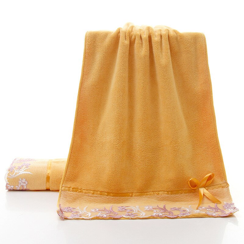 Juego De 3 unids/set De Toallas De baño con borde De encaje bordado para la cara, Toallas De microfibra, decoración De toalls Juegos absorbentes, baño De boda