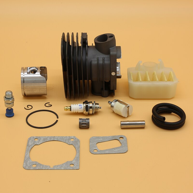 44mm cylinder stempel leje luftfilter pakningssæt til husqvarna 350 jonsered 2150 2152 2153 2149 motorsave reservedele