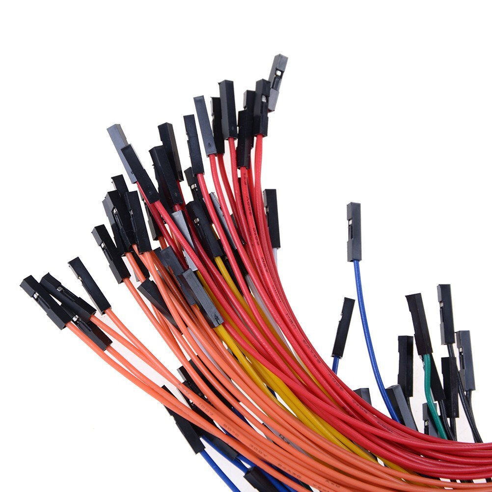 10 stk/parti 24 awg blød silicium ledning 1 pin hun til hun jumper wire dupont kabel 20cm