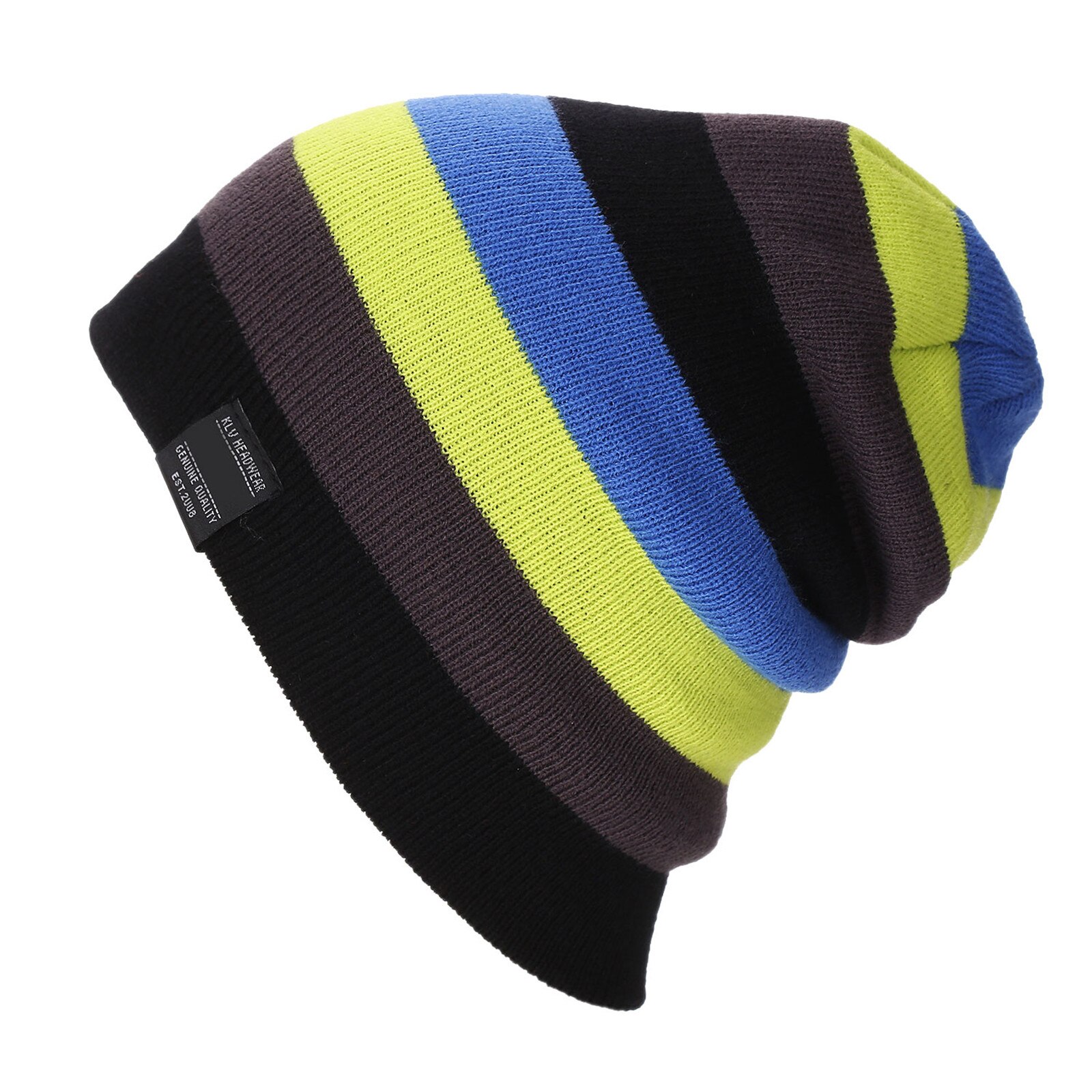 Regenboog Slouchy Baggy Beanie Knit Kleurrijke Hoeden Modieuze Voor Outdoor Vrouwen Mannen YS-BUY