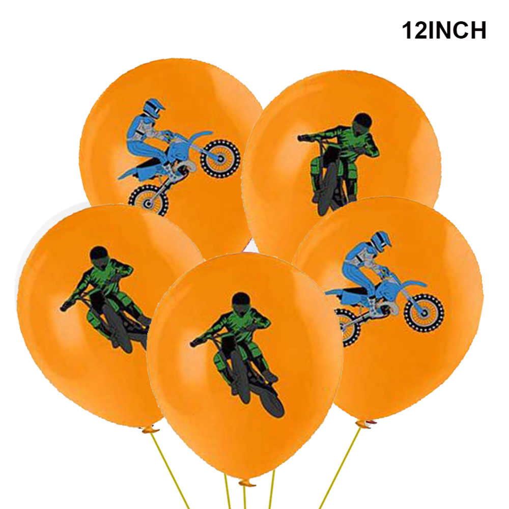 Decoración de de cumpleaños de Motocross, adornos para magdalenas, pancarta de motocicleta, decoración de pastel para suministros de de cumpleaños para hombre o niño