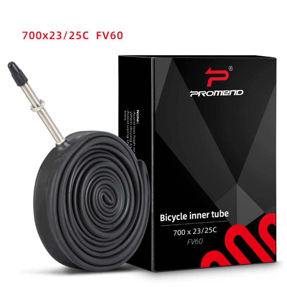 Bike Inner Tube For Mountain Road Bike Tyre Butyl Rubber Bicycle Tube Tire 23-25c 700c Presta Schrader Valve Tube Rubber Nozzle: FV60