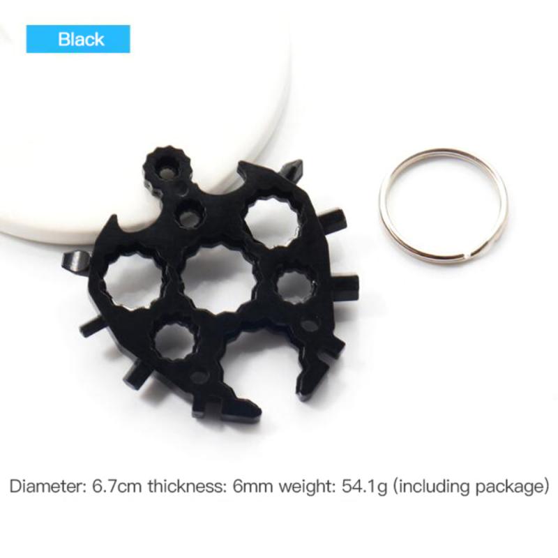 20 in 1 Tool Household Multifunctional Turtle-shaped Octagonal Snowflake Wrench Snowflake Tool Card Combination Wrench Tool: Green