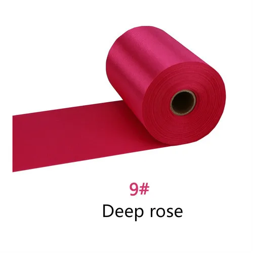 8cm/10cm/15cm de ancho 25 metros/rollo de cinta de satén champán cinta de poliéster para silla de boda/coche/decoración de costura a mano DIY: Latón / S
