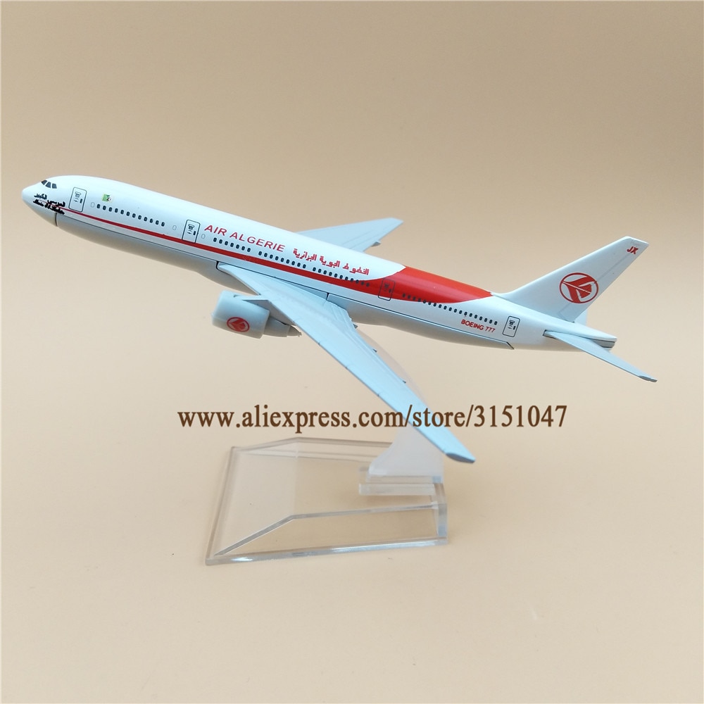 16Cm Metaallegering Vliegtuig Model Air Algerie Airways Boeing 777 B777 Airlines Vliegtuig Model W Stand Vliegtuigen Kids