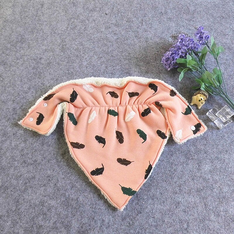 Baby Thick Warm Triangle Scarf Saliva Towel Feeding Bib Toddler Soft Burp Cloths Infant Winter