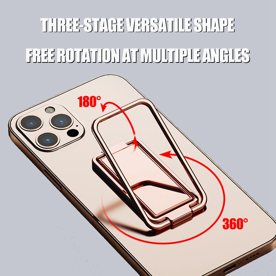 Soporte Universal para teléfono móvil, accesorio de aleación de Zinc, anillo plegable, ultrafino, magnético, para coche, tableta, PC, escritorio