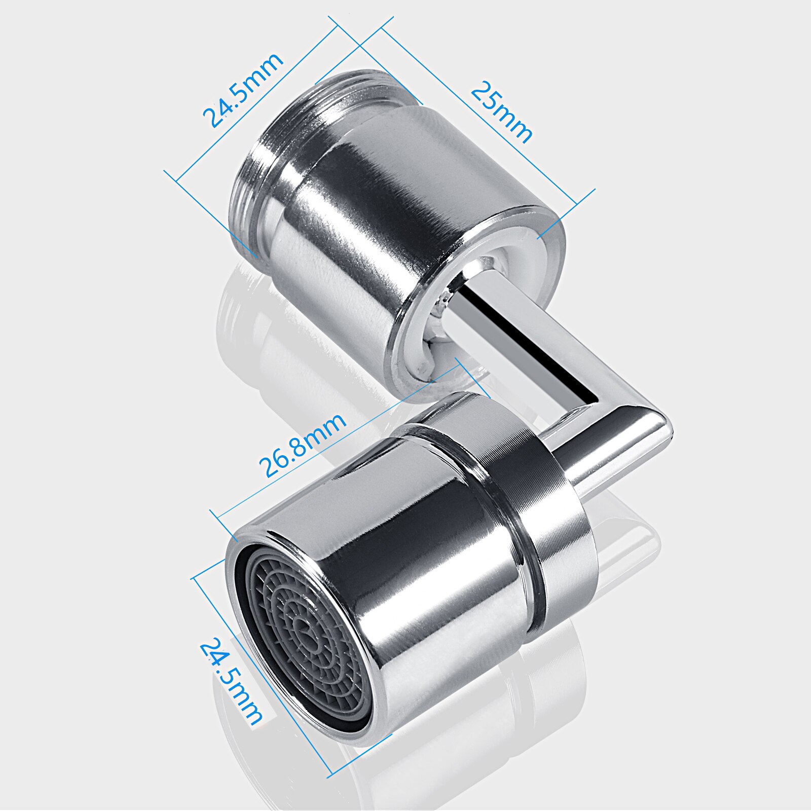 Sink Faucet Aerator 720° Swivel Sink Faucet Aerator Kitchen Bathroom Basin Water Mouth Flowers Prevent Splash Taps Tools: 24MM