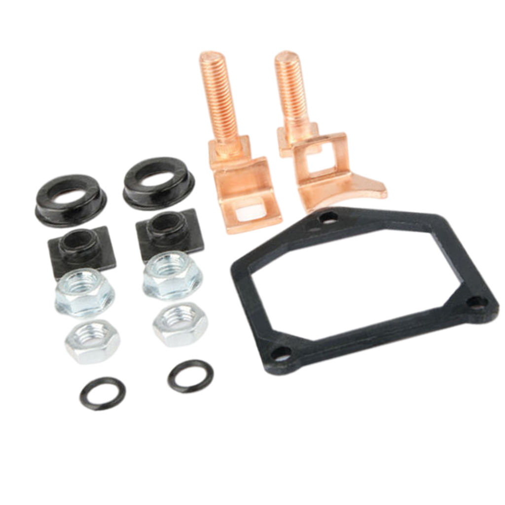 Solenoid Plunger 8Mm Gat Met Contact Set Starter Solenoid Reparatie Rebuild Kit Voor Toyota Vervangende Onderdelen