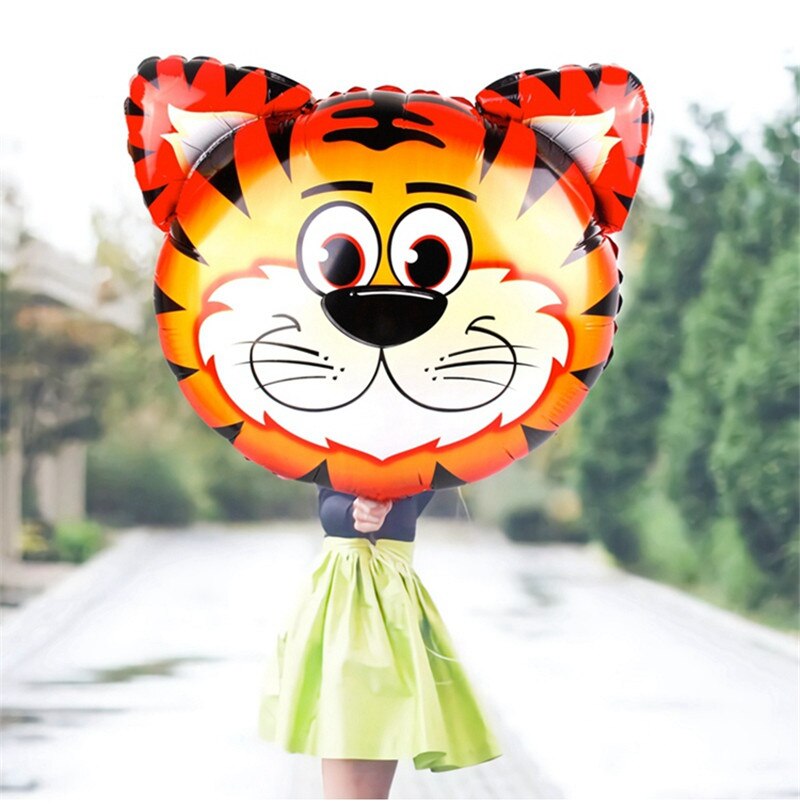 Djur ballonger djungel safari fest ballonger djungel fest dekorationer folie djur ballong födelsedagsfest dekor barn tecknad hatt