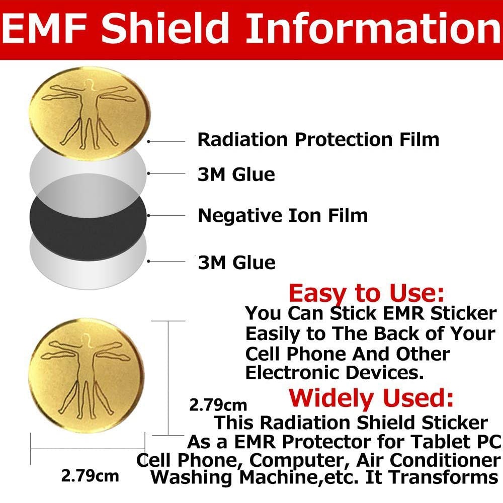 Anti Radiation Protector Shield EMF Protection Cell Phone Sticker EMR Blocker