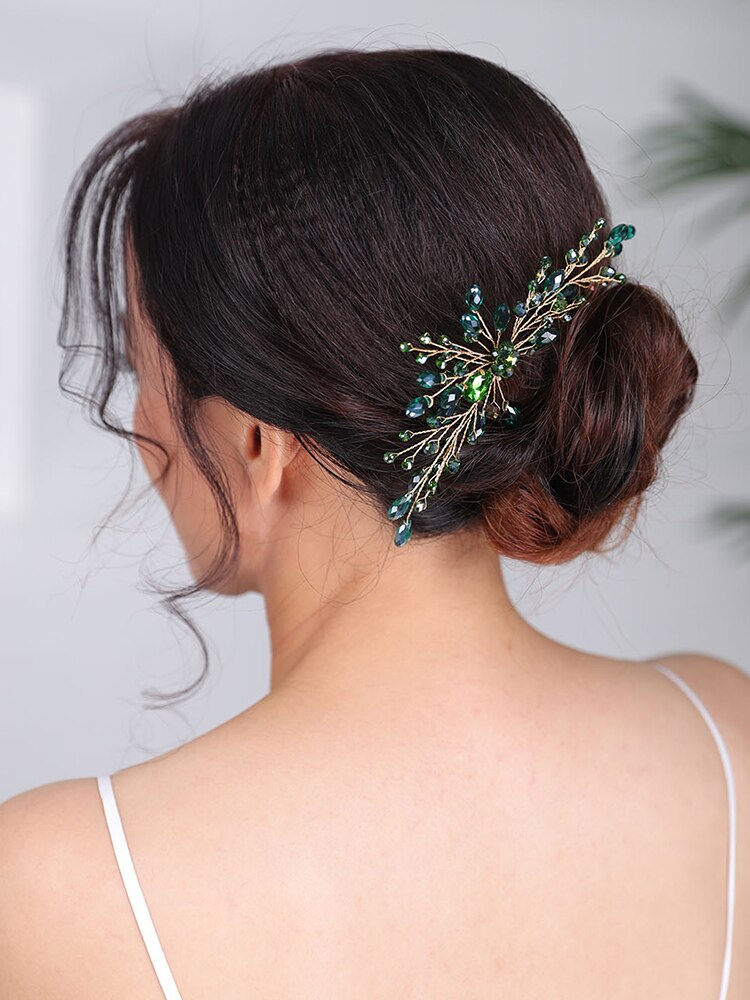 Tocados bohemios, joyas para el cabello artesanales, tocados de diamantes de imitación, tocado , accesorios para el cabello de mujer para boda, adornos nupciales