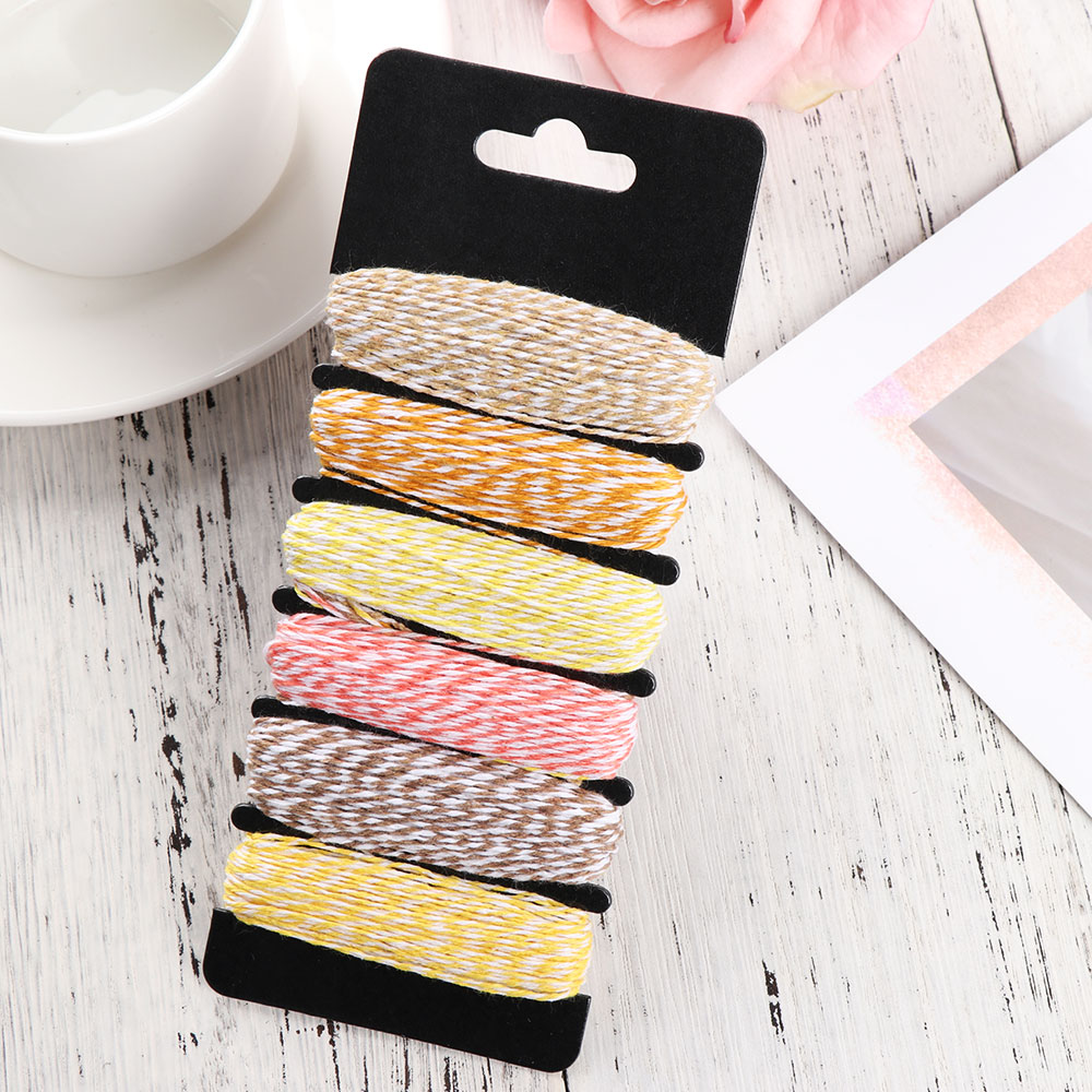 4Ply Color Baker Twine Cotton Rope Thin Mixed Doub... – Grandado