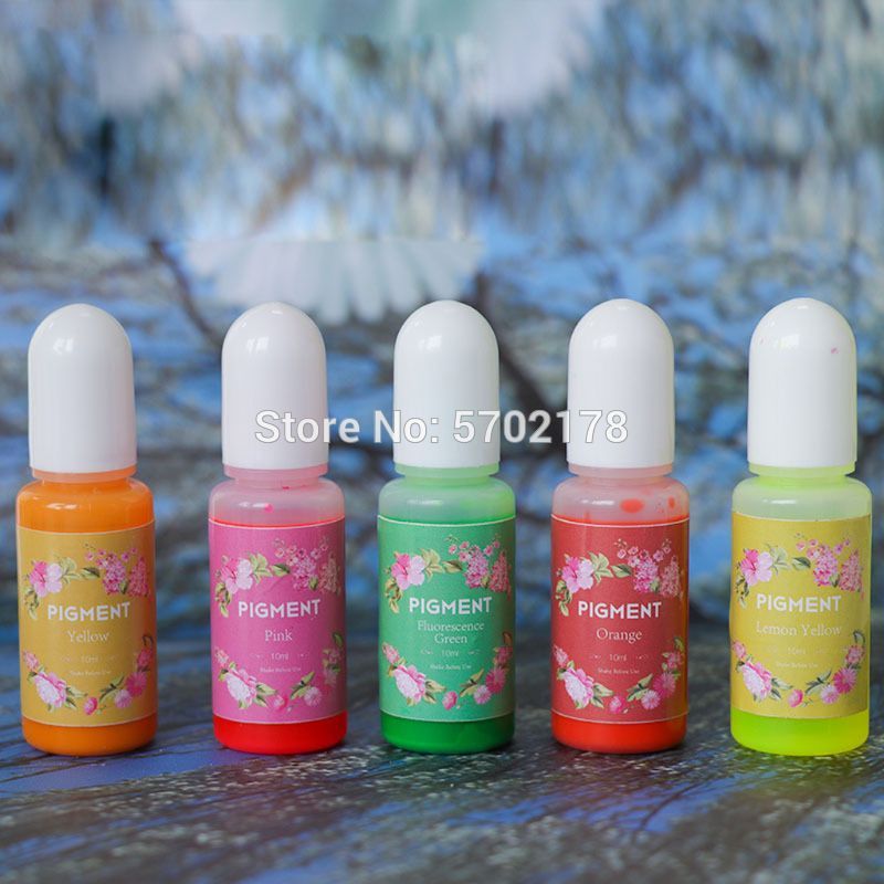 15 farbe Epoxid Harz Pigment alkohol tinte Flüssigkeit Farbstoff Farbstoff Tinte Diffusion Harz Schmuck Machen