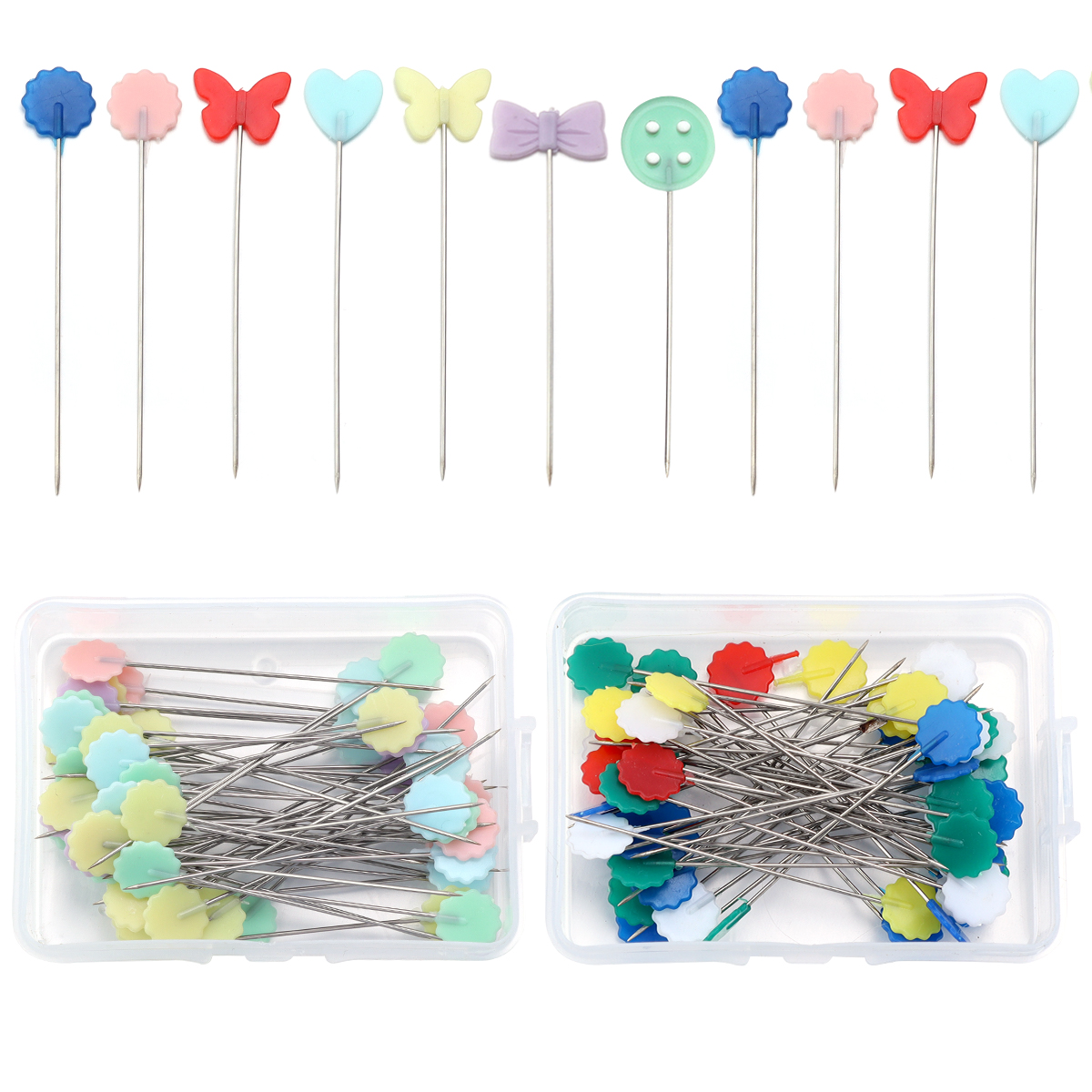 50 teile/schachtel Edelstahl Schneiderei Stifte Stickerei Patchwork Stifte NäHenne Nadel Werkzeuge Für DIY Geschmack Kleidung Zubehör