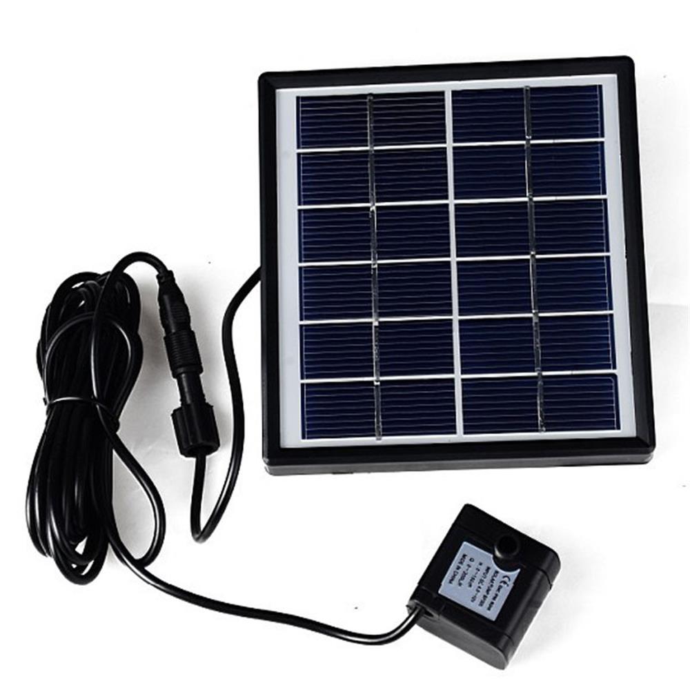 Solar Water Pump 6V 1.5W Solar Water Fountain Tank Submersible Pump Rockery Solar Panel Water Floating Solar Powered Fountain