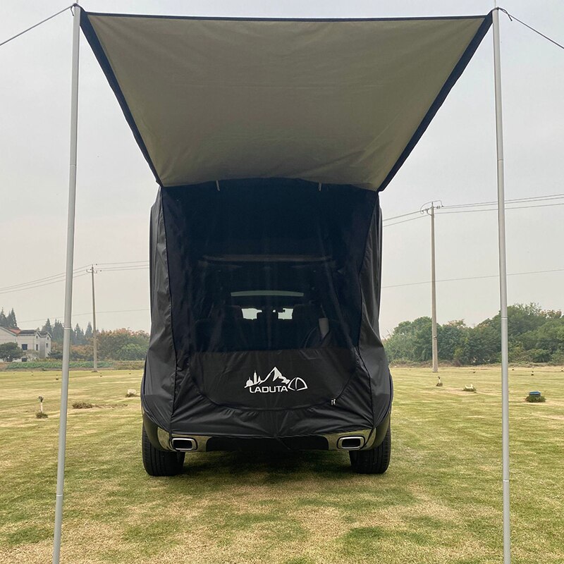 Suv bil bagageutrymme tält baktält självkörande tur grill camping bil svans förlängning tält solskydd regntätt rese bagageutrymme tält