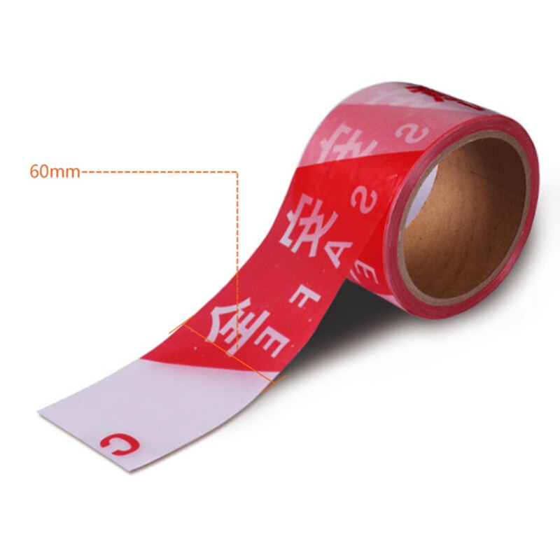 100m Disposable Safety Cordon Warning Strip Red White Runway Belt Caution Tape