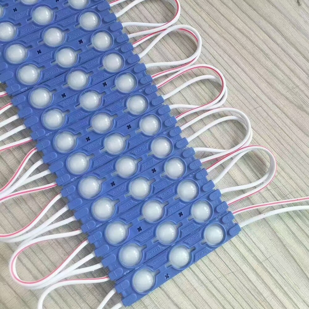 Module LED 12V étanche 2835, 3 diodes 1.5W, moulage par Injection, haut lumen, modules d&#39;éclairage super lumineux, 20 pièces/lot