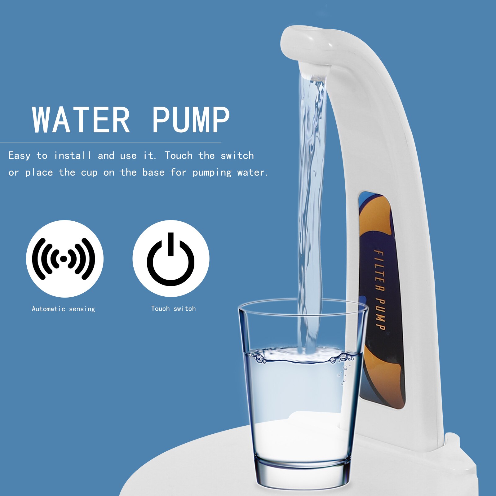 1 Set Gravity Sensor Water Dispenser Pump USB Charging Barrelled Water Pump